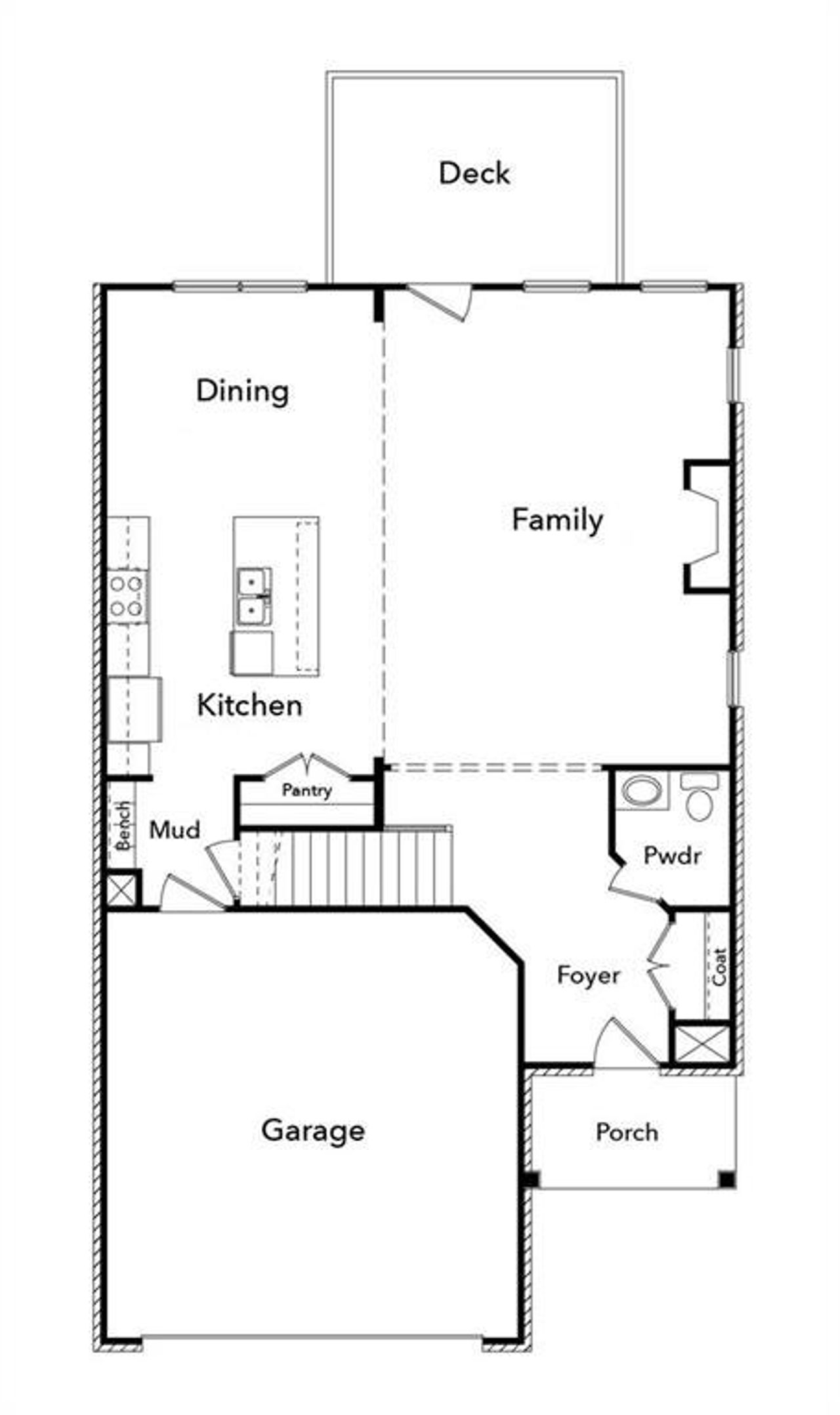 2D floor plan layout of this home in , Marietta, GA (Image 2).