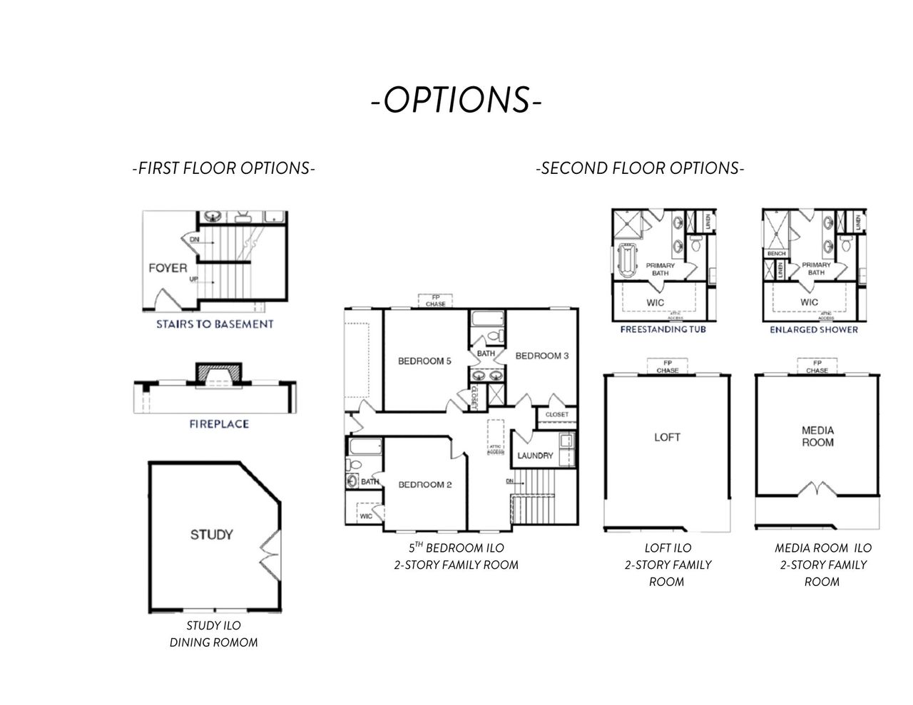 2D floor plan layout of this home in Woodland Hills, Loganville, GA (Image 2).