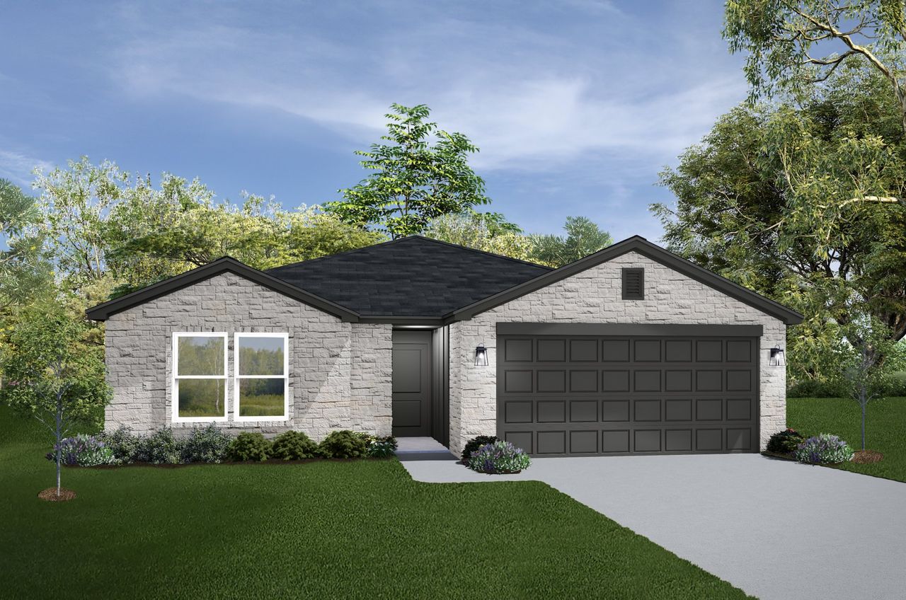 Representative exterior photo of a completed home built from the Medina by Flintrock Builder in Freedom Ranch Single Family, Copperas Cove, TX (Image 2).