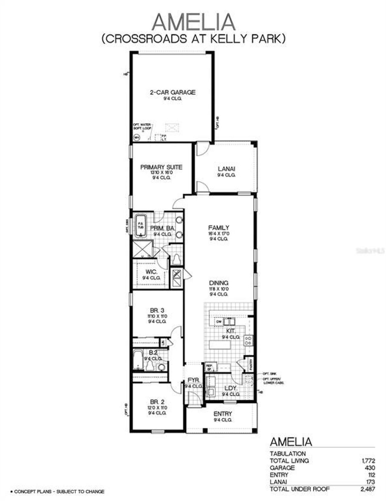 2D floor plan layout of this home in Hamlin Meadows, Winter Garden, FL (Image 2). 2D floor plan layout of this home in Hamlin Meadows, Winter Garden, FL (Image 2).