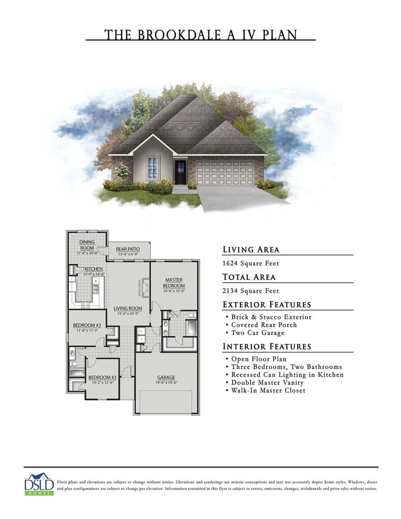 Exterior rendering of this home design in Little Cypress Grove, Orange, TX (Image 2).