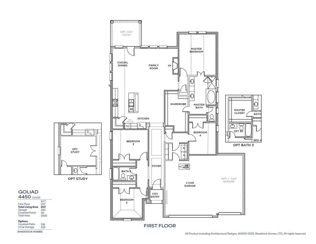 2D floor plan layout of this home in Devonshire, Forney, TX (Image 2).