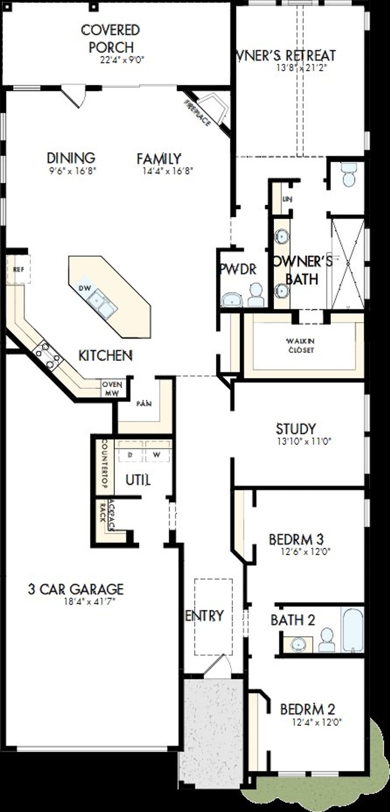 2D floor plan layout of this home in Mustang Lakes, Celina, TX (Image 2). 2D floor plan layout of this home in Mustang Lakes, Celina, TX (Image 2).