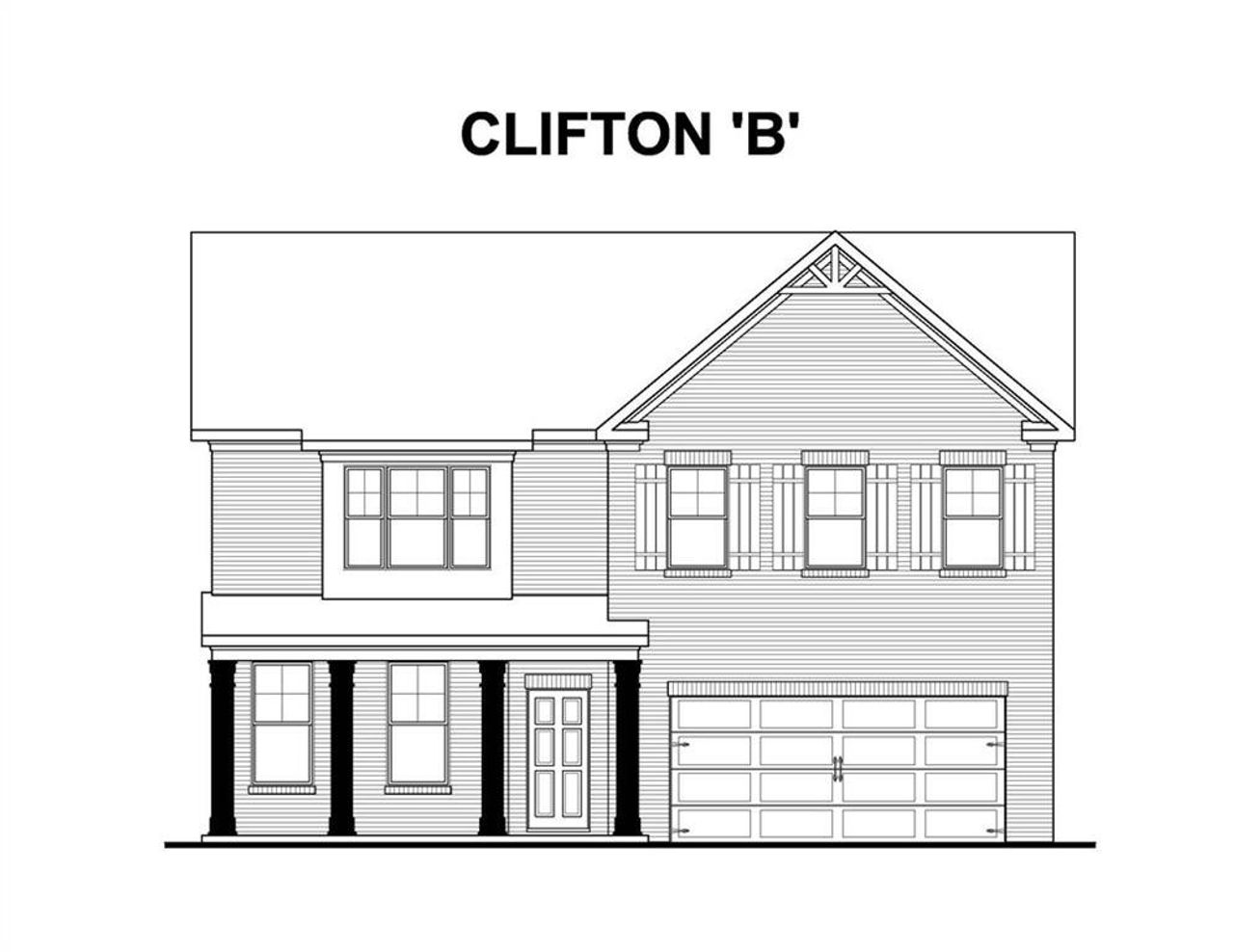 Exterior rendering of this home design in Stonegate, Atlanta, GA (Image 2).