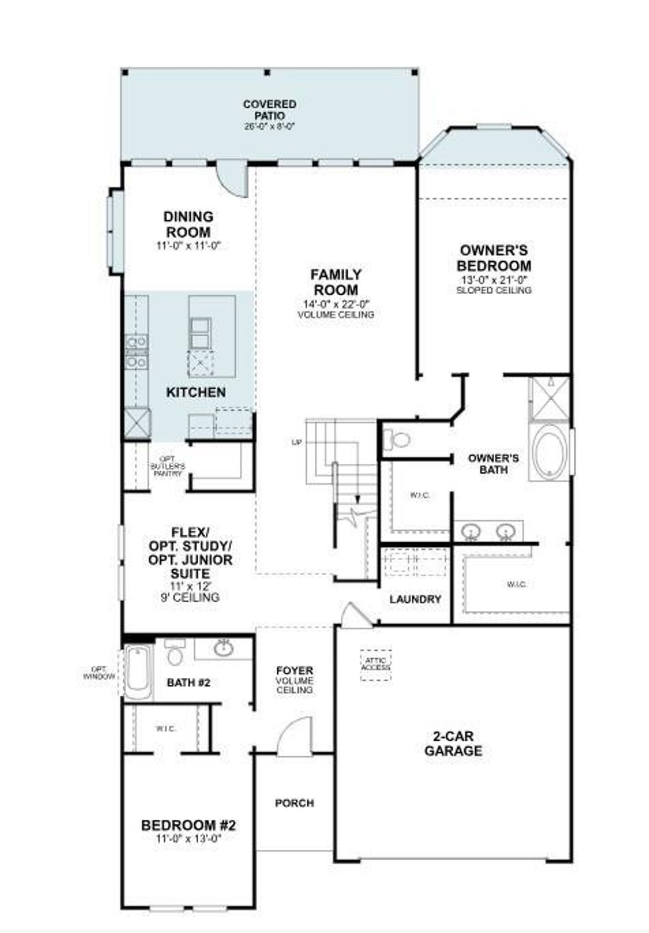 2D floor plan layout of this home in Chaparral Park, Oak Point, TX (Image 2). 2D floor plan layout of this home in Chaparral Park, Oak Point, TX (Image 2).