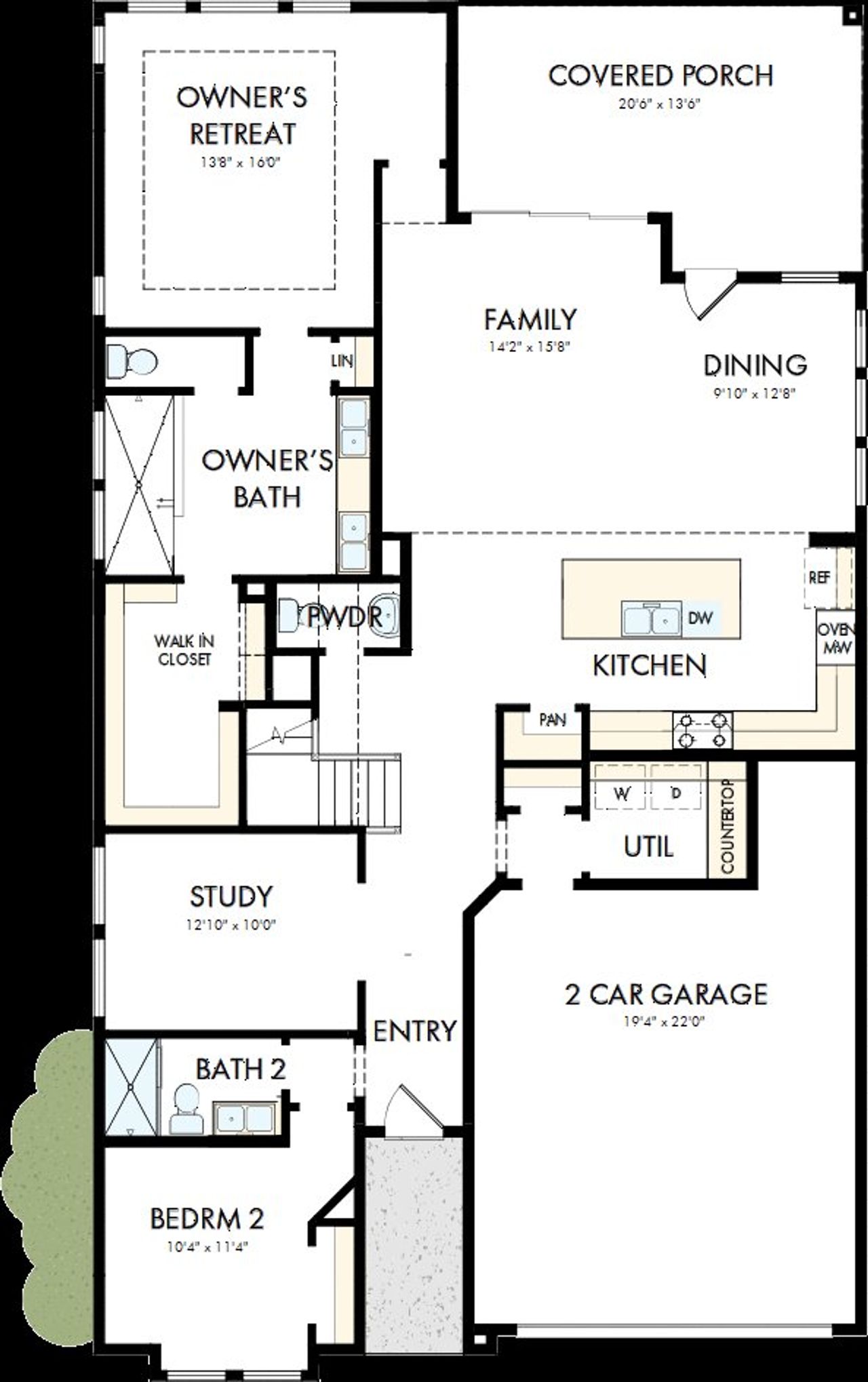 2D floor plan layout of this home in Ridgeline, McKinney, TX (Image 2). 2D floor plan layout of this home in Ridgeline, McKinney, TX (Image 2).