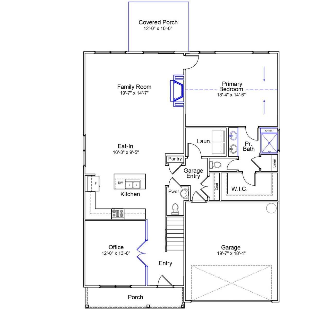 2D floor plan layout of this home in Ellington, Elgin, SC (Image 2).