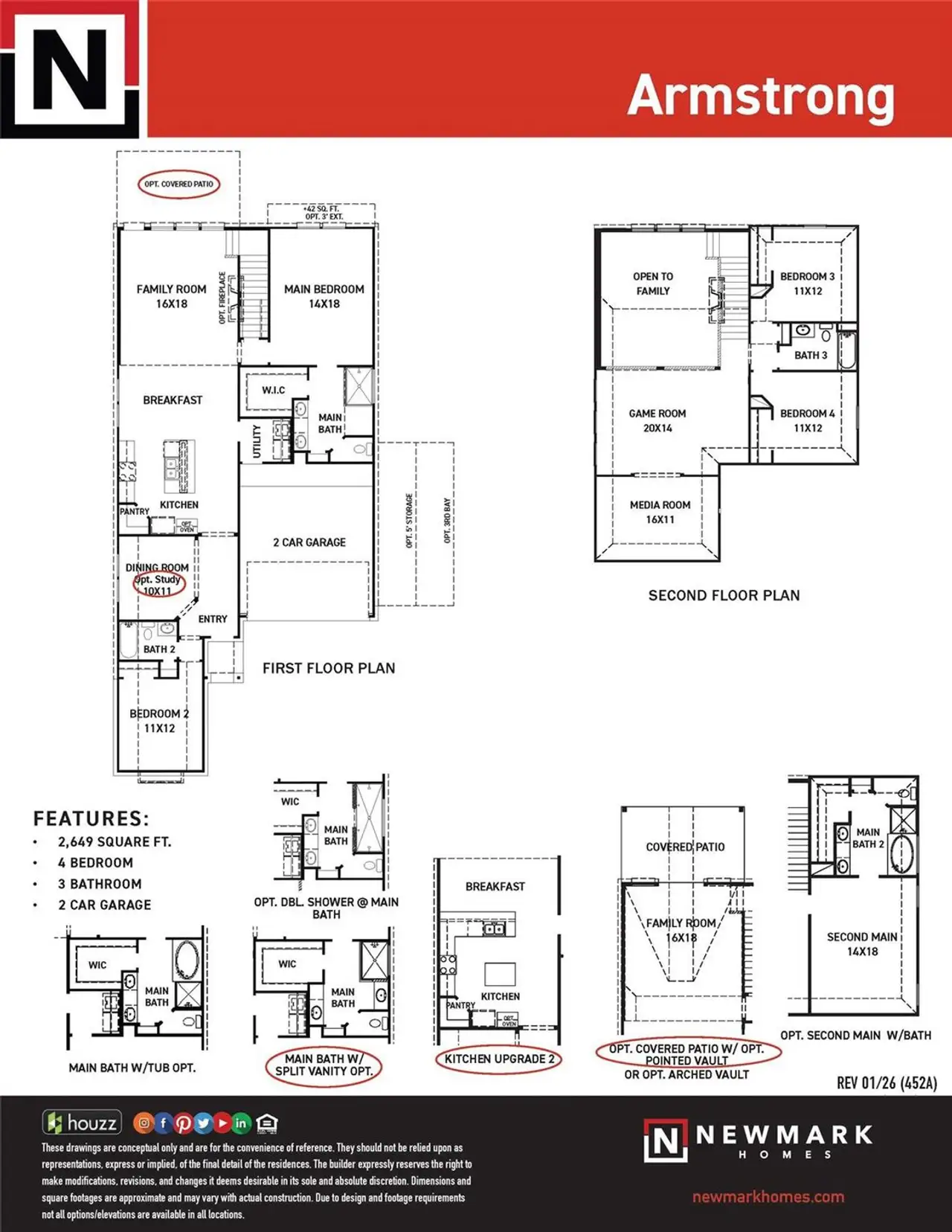 2D floor plan layout of this home in , Katy, TX (Image 2).