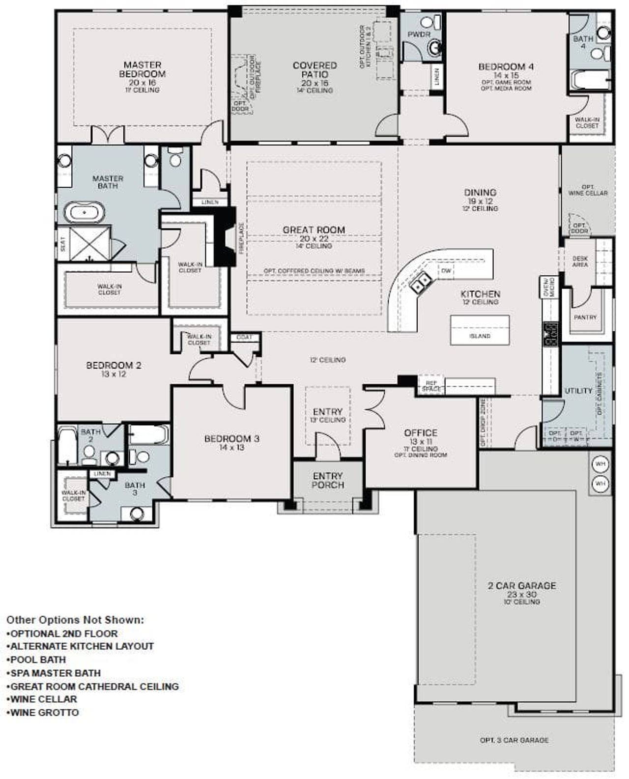 Calais Floor Plan in Audubon 80's, Magnolia | Sitterle Homes