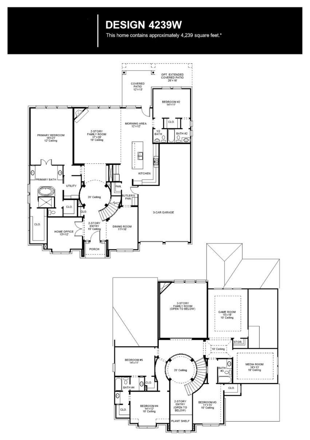 2D floor plan layout of this home in Parten, Austin, TX (Image 2).