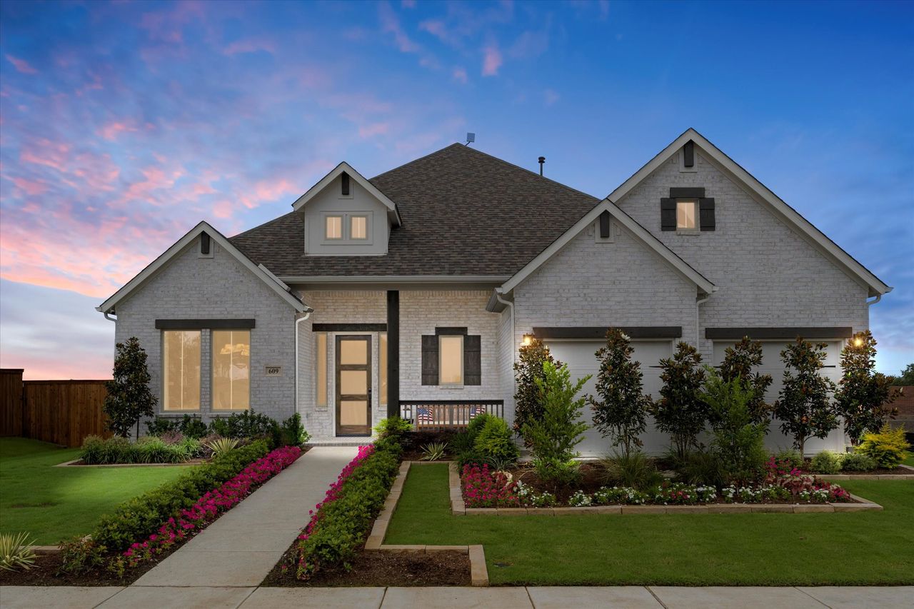 Representative exterior photo of a completed home built from the Marshall by Windsor Homes in Anna Town Square – Ph 8, Anna, TX (Image 2). Representative exterior photo of a completed home built from the Marshall by Windsor Homes in Anna Town Square – Ph 8, Anna, TX (Image 2).