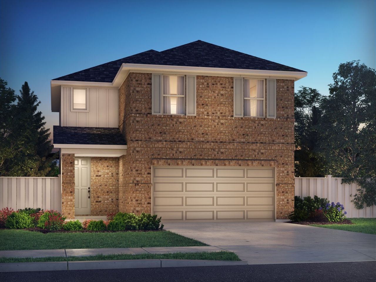 Representative exterior photo of a completed home built from the The Saguaro (360) by Meritage Homes in Landing Meadows - Traditional Series, New Caney, TX (Image 2). Representative exterior photo of a completed home built from the The Saguaro (360) by Meritage Homes in Landing Meadows - Traditional Series, New Caney, TX (Image 2).