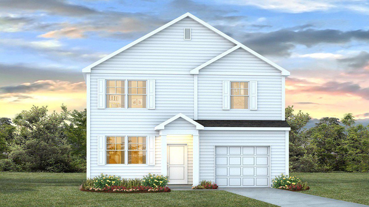 Representative exterior photo of a completed home built from the Brandon by D.R. Horton in Cusabo Meadows, Moncks Corner, SC (Image 2).