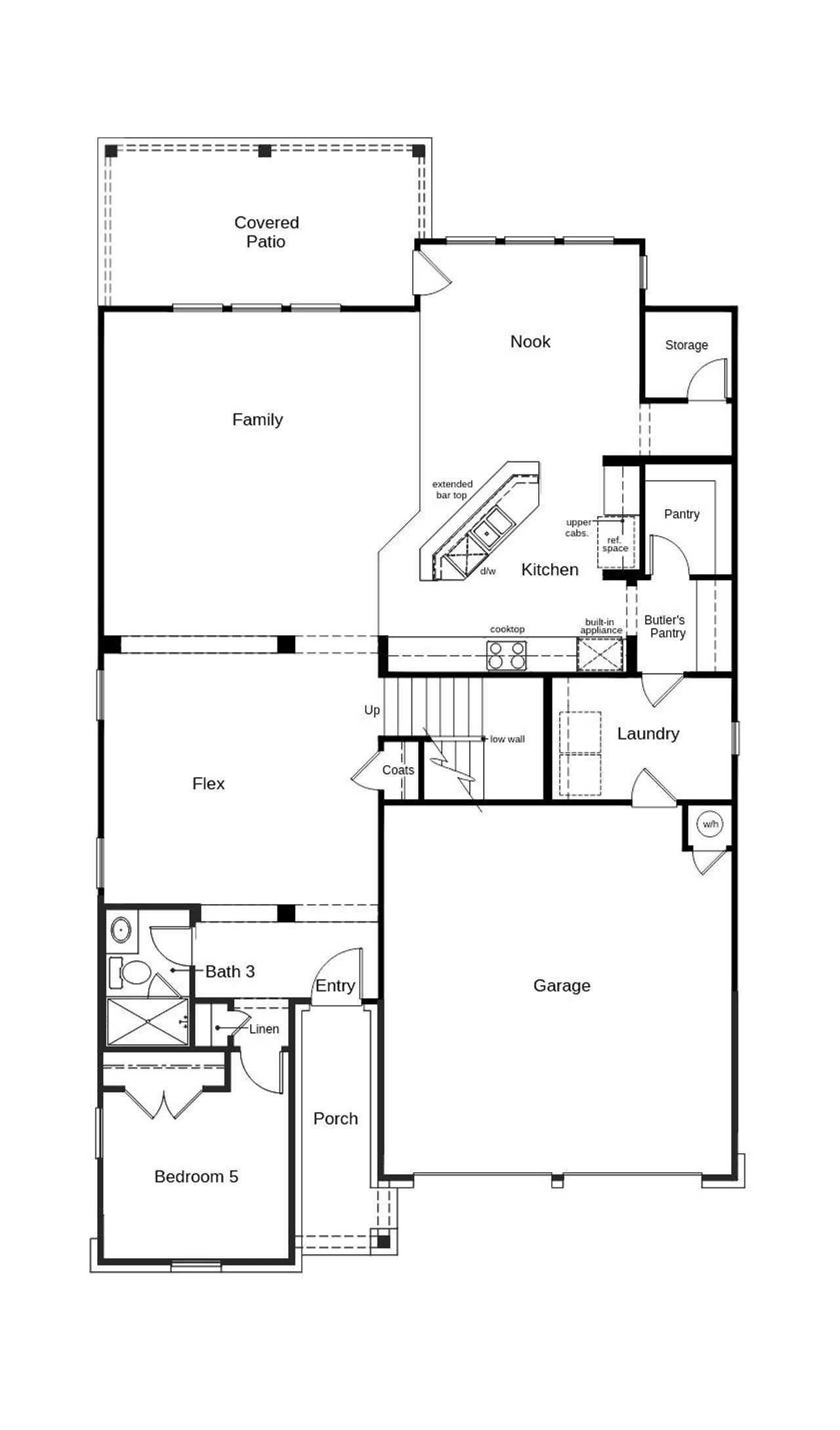 2D floor plan layout of this home in Salerno - Classic Collection, Round Rock, TX (Image 2). 2D floor plan layout of this home in Salerno - Classic Collection, Round Rock, TX (Image 2).