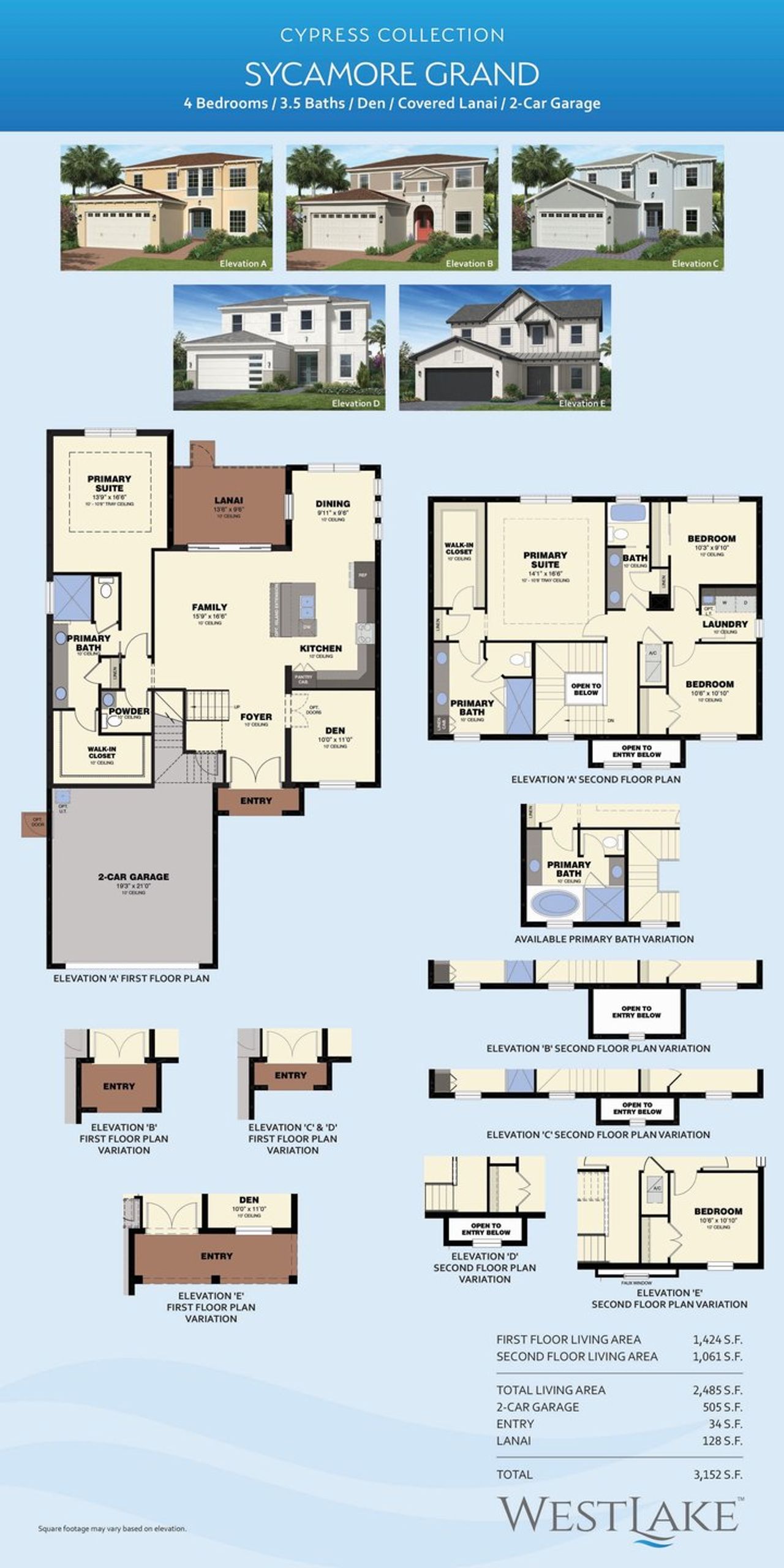 2D floor plan layout for the Sycamore Grand by Minto Communities in Westlake, Westlake, FL (Image 2). 2D floor plan layout for the Sycamore Grand by Minto Communities in Westlake, Westlake, FL (Image 2).