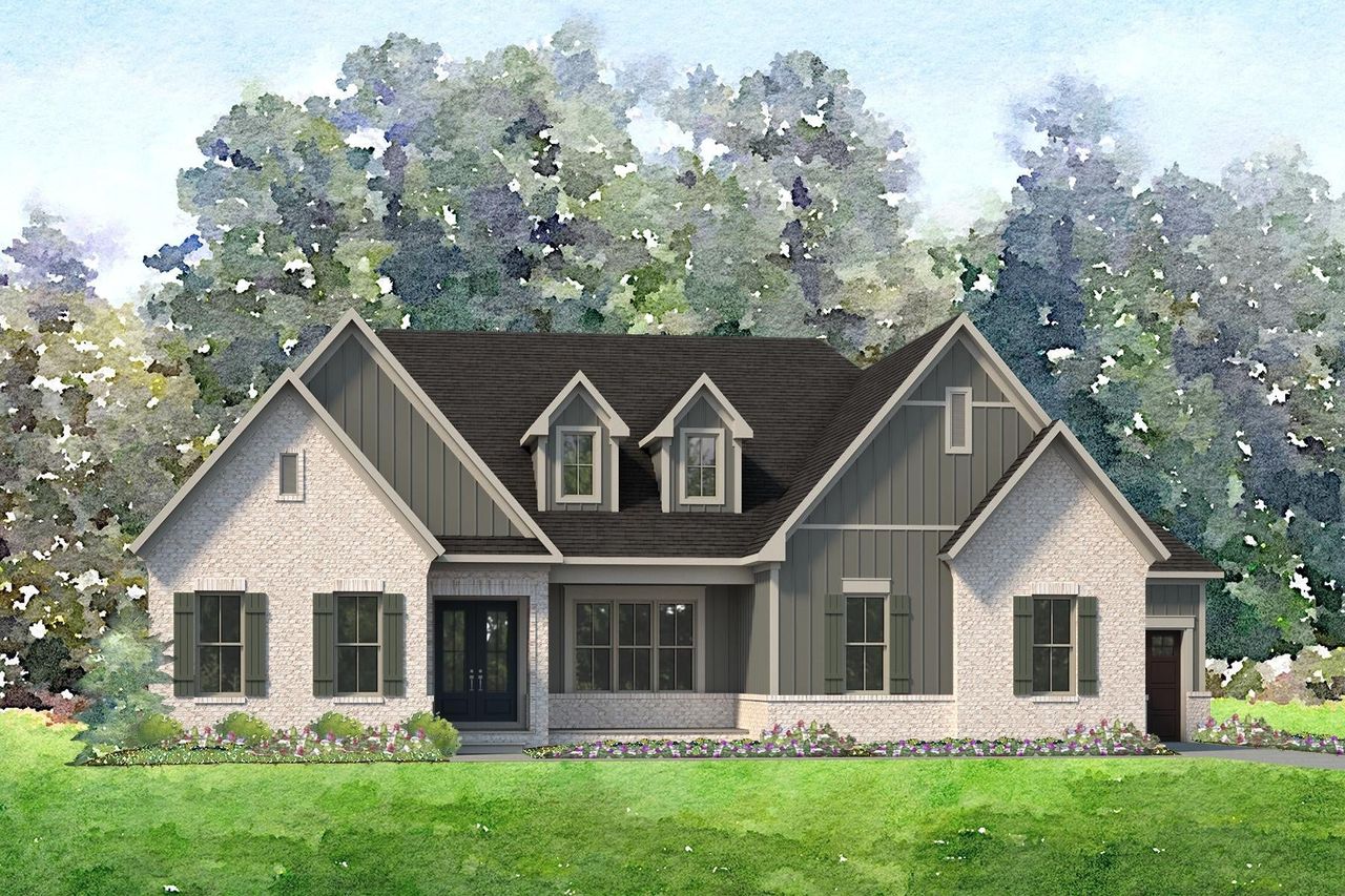 Representative exterior photo of a completed home built from the Grayson by Niblock Homes in Cordera, Concord, NC (Image 2).