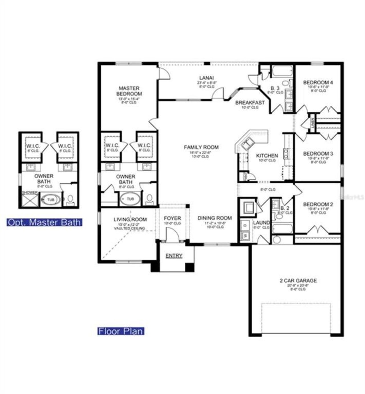 2D floor plan layout of this home in , North Port, FL (Image 2).