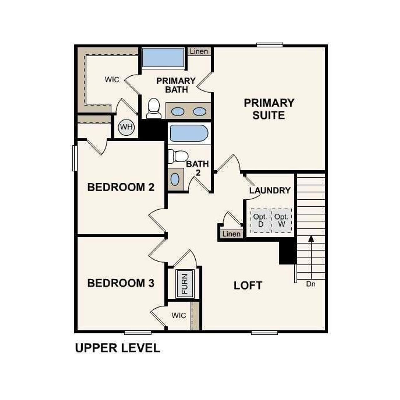 2D floor plan layout of this home in Kinsale, Macon, GA (Image 2).