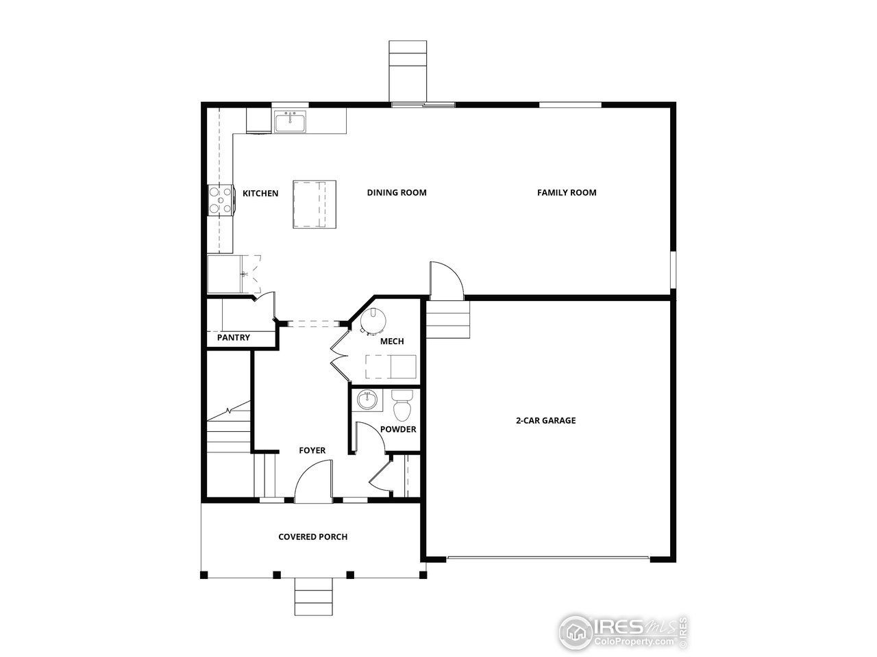 2D floor plan layout of this home in , Berthoud, CO (Image 2).