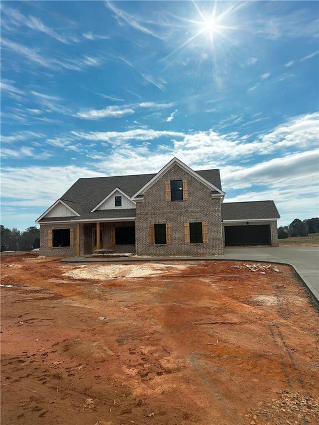 In-progress construction of a new home in , Monroe, GA (Image 2).