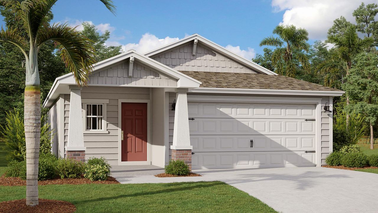 Representative exterior photo of a completed home built from the Seaside+ by D.R. Horton in Liberty Cove, Yulee, FL (Image 2).