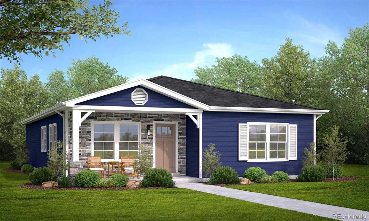 Front exterior of a new home in , Fort Morgan, CO, highlighting curb appeal (Image 2). Front exterior of a new home in , Fort Morgan, CO, highlighting curb appeal (Image 2).