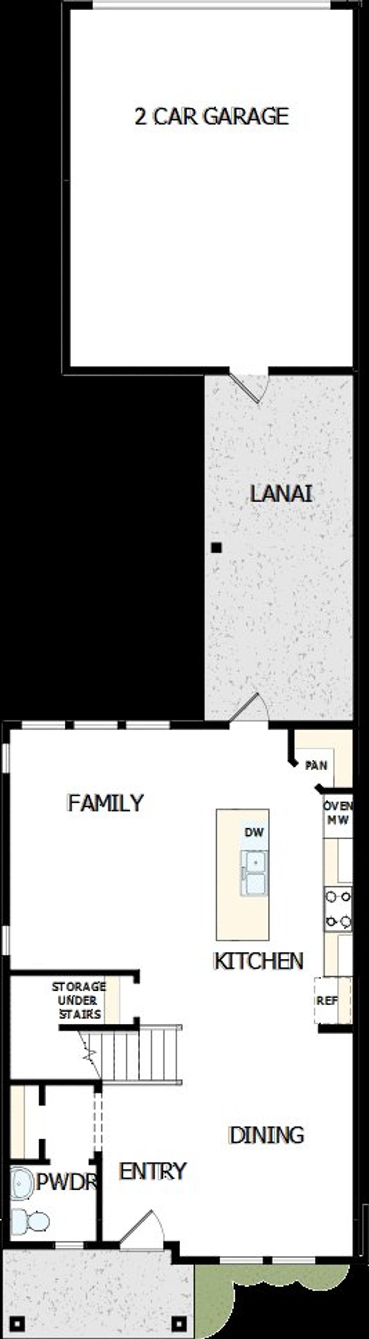 2D floor plan layout of this home in Seven Pines 24' Rear Entry Townhomes, Jacksonville, FL (Image 2). 2D floor plan layout of this home in Seven Pines 24' Rear Entry Townhomes, Jacksonville, FL (Image 2).