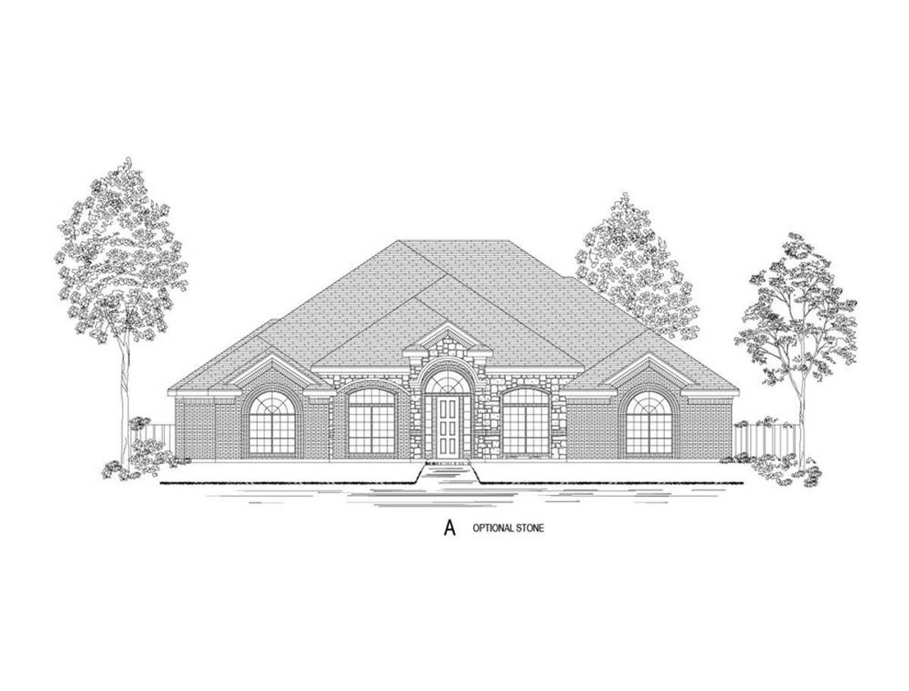 Representative rendering of the exterior for the Valencia FS by First Texas Homes (Image 2).