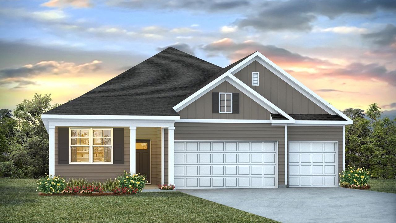 Representative exterior photo of a completed home built from the Martin by D.R. Horton in Laurel Grove, Guyton, GA (Image 2).