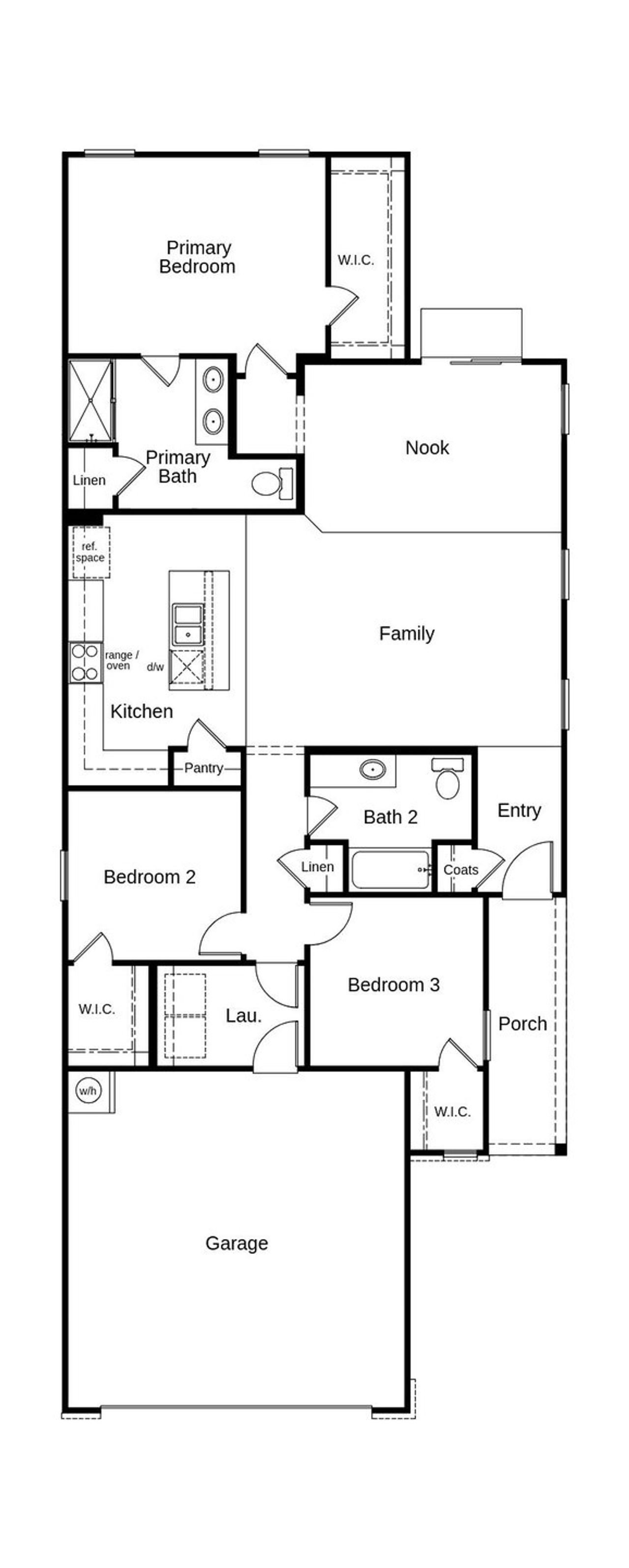 2D floor plan layout of this home in Tucker Place, Raleigh, NC (Image 2). 2D floor plan layout of this home in Tucker Place, Raleigh, NC (Image 2).