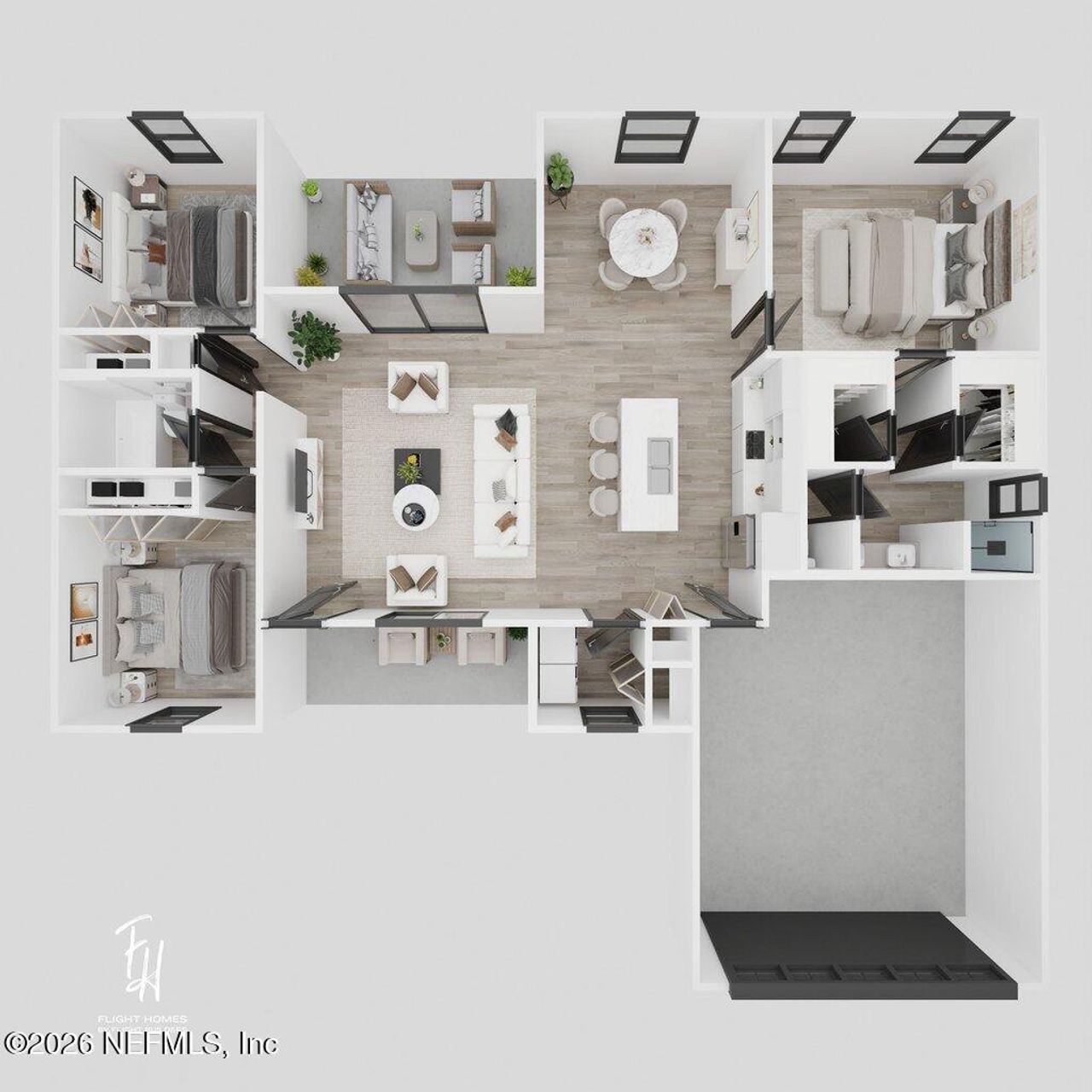 2D floor plan layout of this home in , Middleburg, FL (Image 2). 2D floor plan layout of this home in , Middleburg, FL (Image 2).