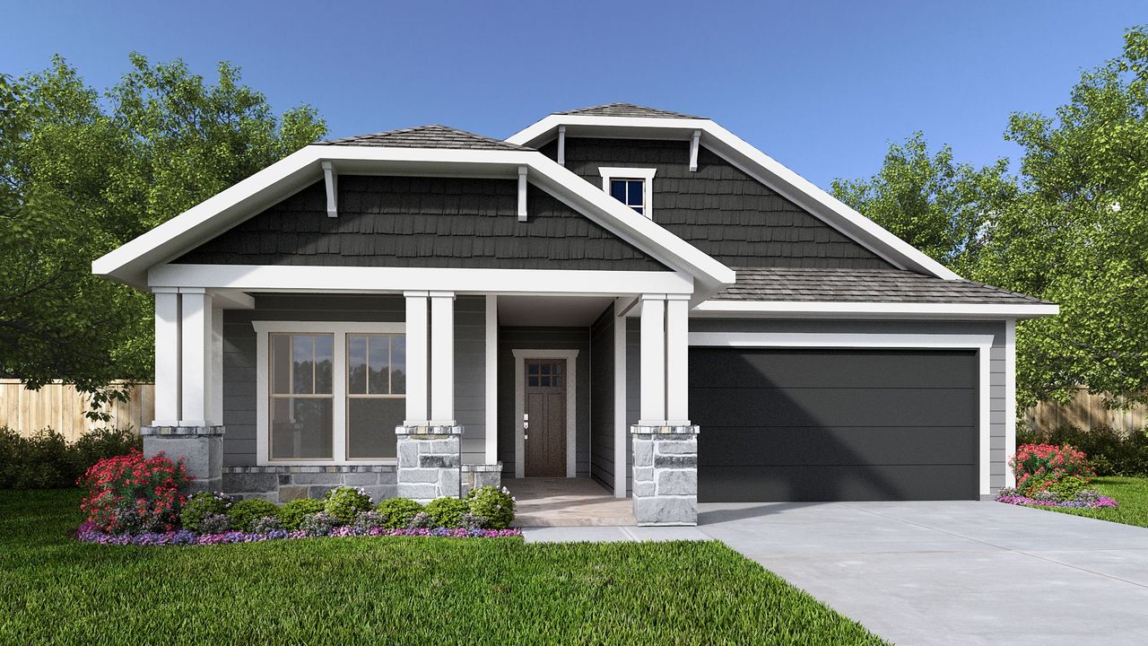 Representative exterior photo of a completed home built from the 1978MC by MasterCraft Builder Group in Madeira, St. Augustine, FL (Image 2).