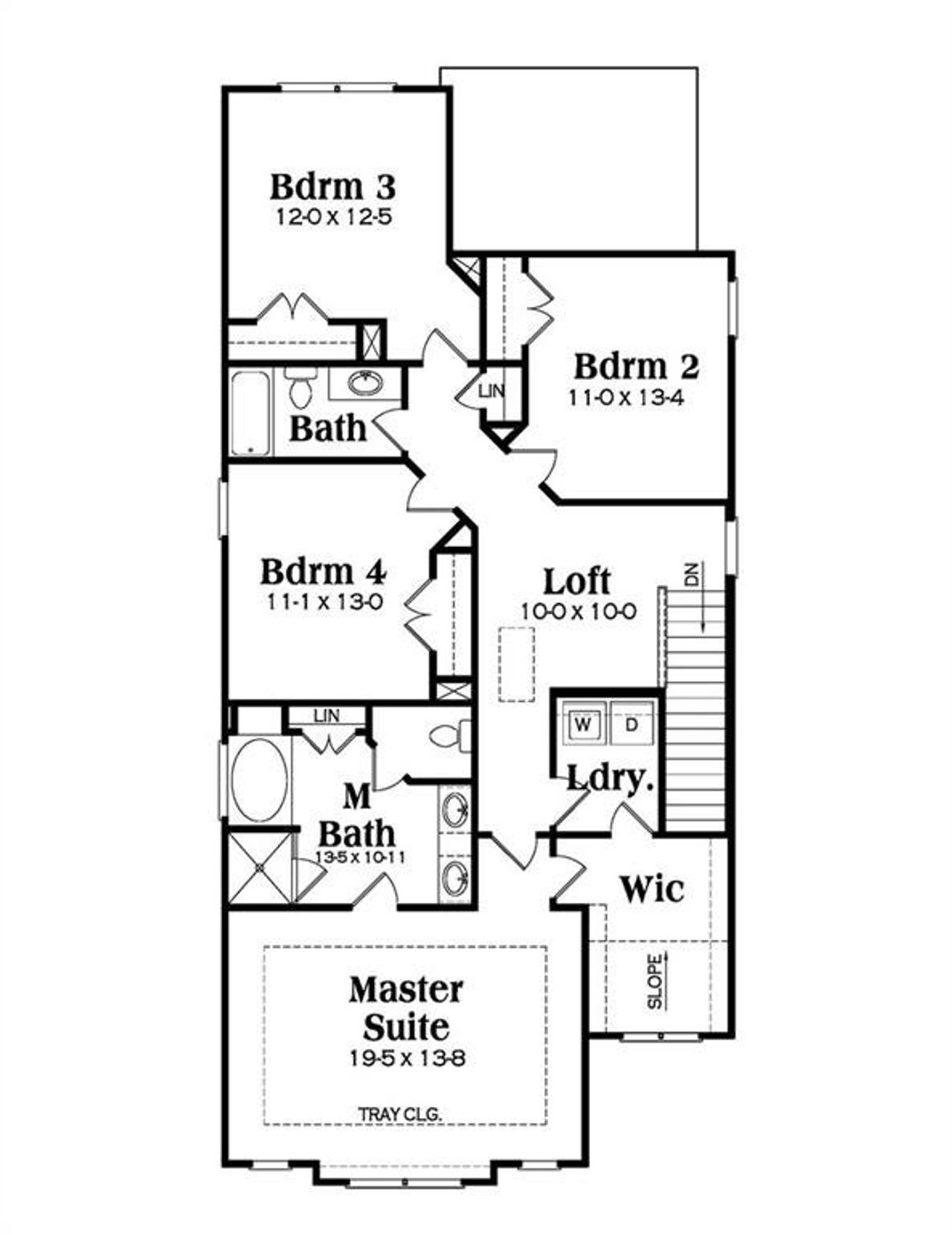 2D floor plan layout of this home in , Buford, GA (Image 2).