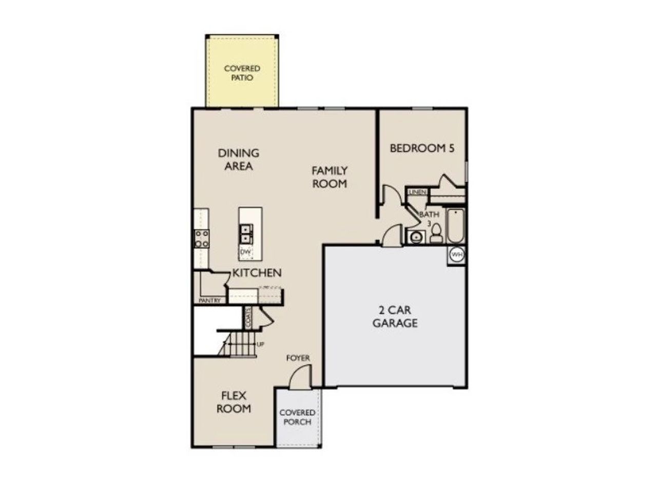 2D floor plan layout of this home in Cades Bluff, Lebanon, TN (Image 2).