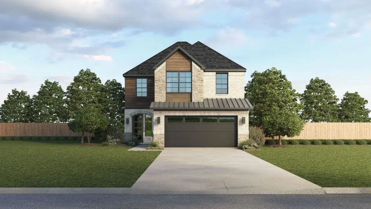Representative exterior photo of a completed home built from the Sophia by D.R. Horton in Royal Court, Frisco, TX (Image 2).
