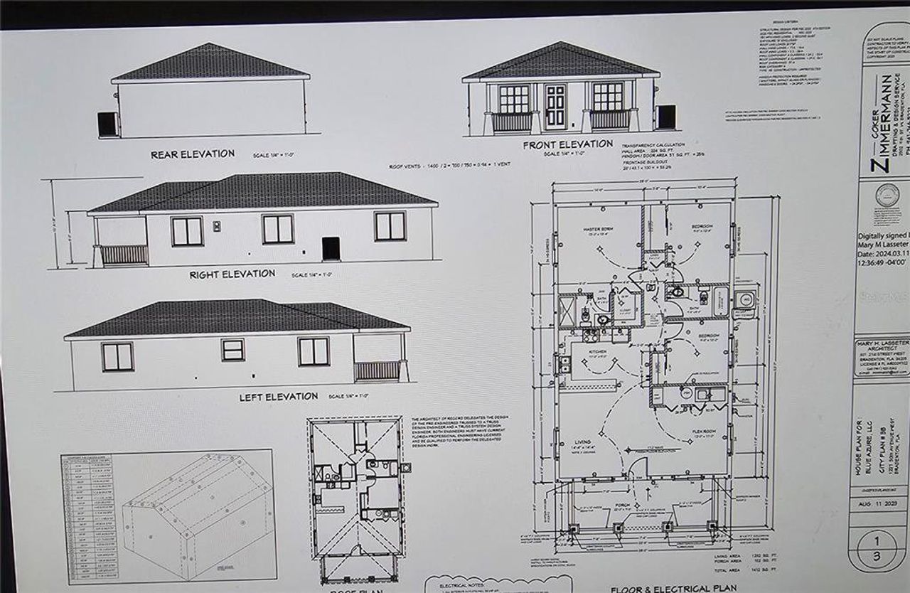 2D floor plan layout of this home in , Bradenton, FL (Image 2).