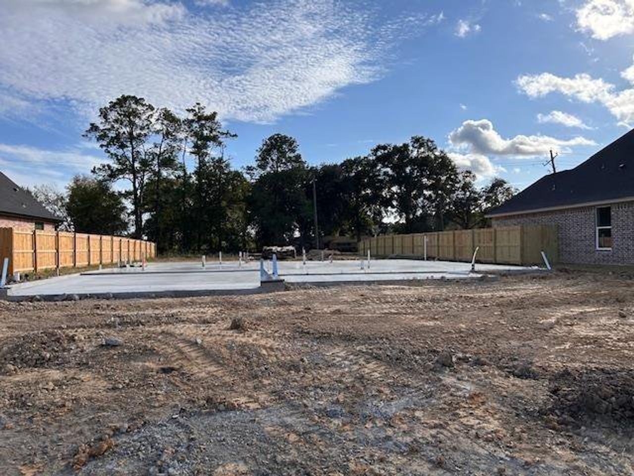 Site preparation for new homesites in , Beaumont (Image 2).