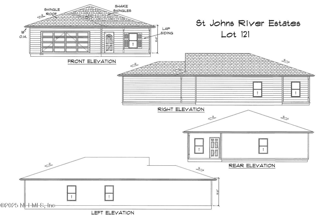 Exterior rendering of this home design in , Satsuma, FL (Image 2).
