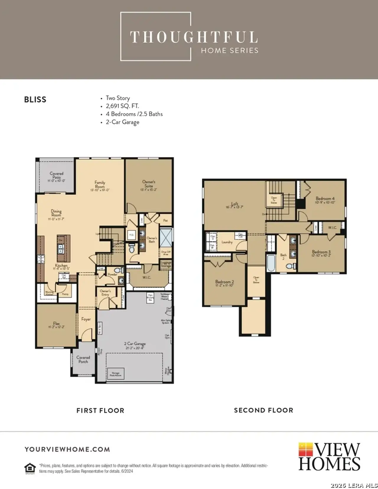 2D floor plan layout of this home in Skybrooke, Live Oak, TX (Image 2).