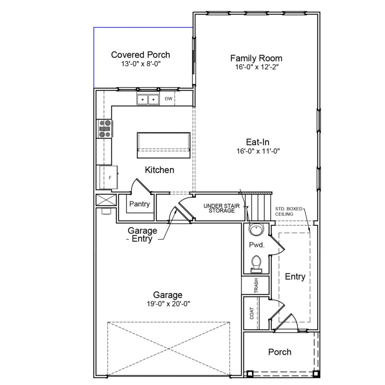 2D floor plan layout of this home in Renaissance at White Oak, Garner, NC (Image 2). 2D floor plan layout of this home in Renaissance at White Oak, Garner, NC (Image 2).