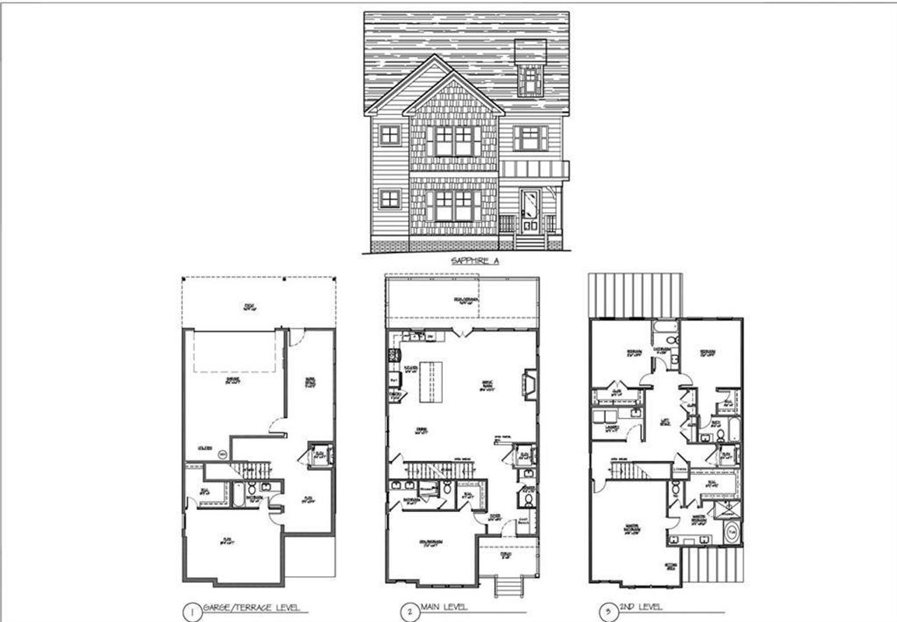 2D floor plan layout of this home in , Atlanta, GA (Image 2).