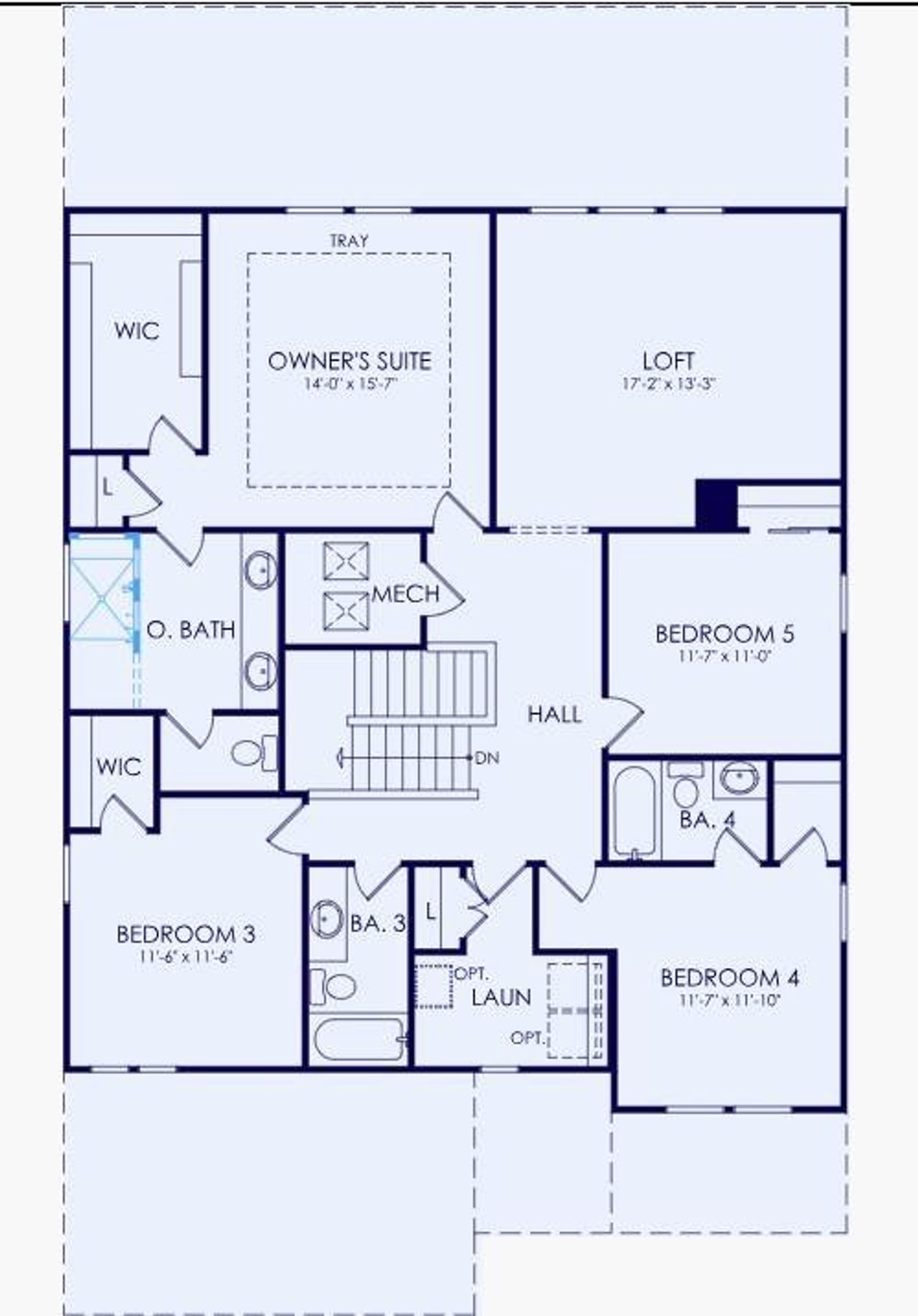 2D floor plan layout of this home in Linden Grove, Powder Springs, GA (Image 2).