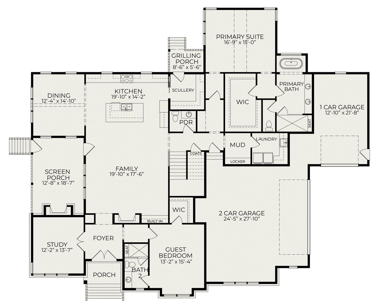 2D floor plan layout of this home in Blanton's Grove, Wake Forest, NC (Image 2). 2D floor plan layout of this home in Blanton's Grove, Wake Forest, NC (Image 2).