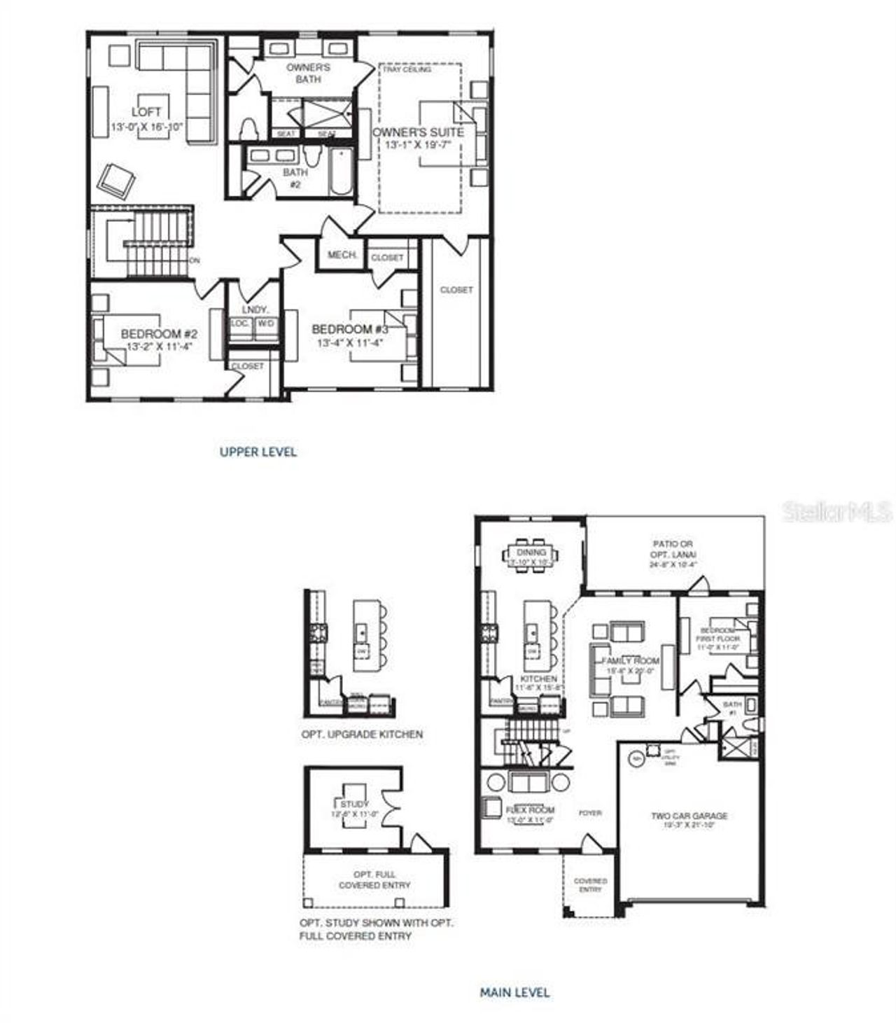 2D floor plan layout of this home in Malabar Springs, Palm Bay, FL (Image 2).