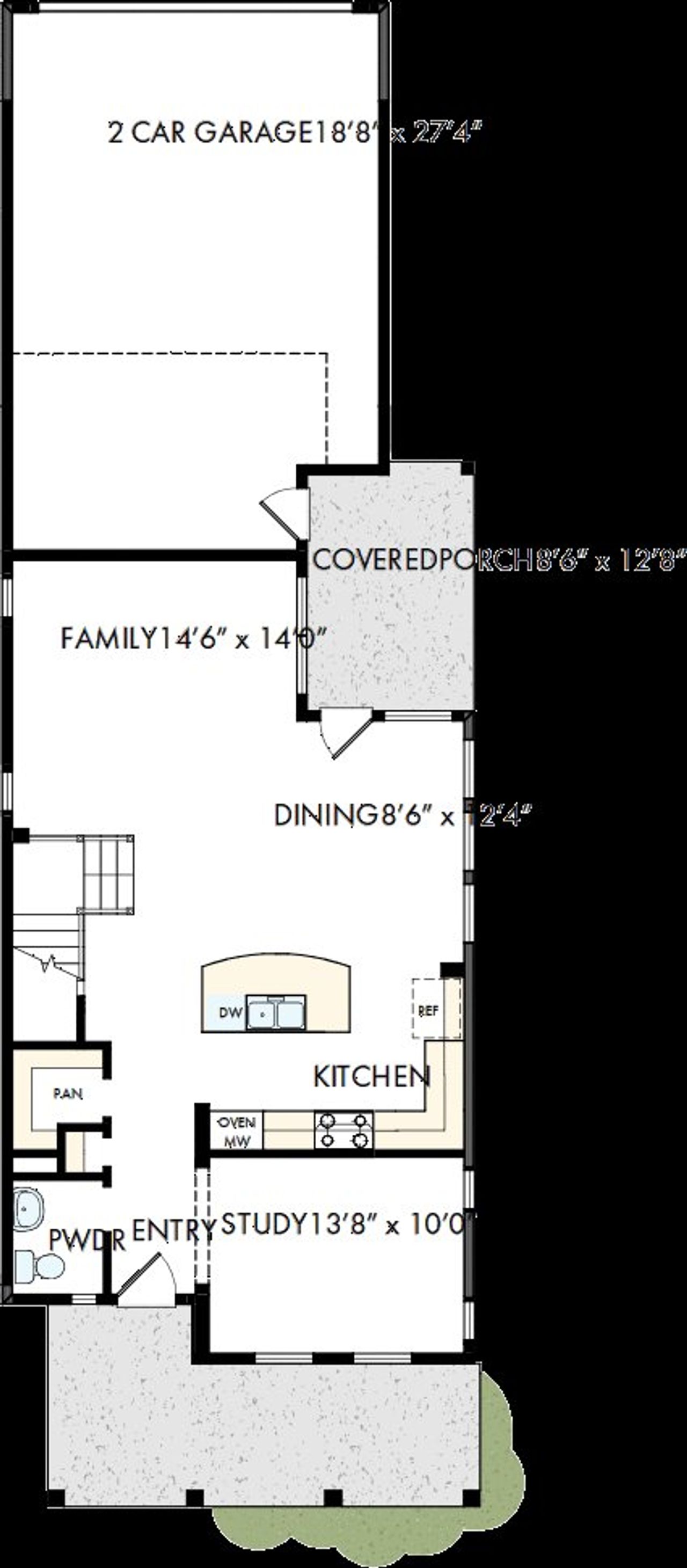 2D floor plan layout of this home in Walsh Cottage, Fort Worth, TX (Image 2).