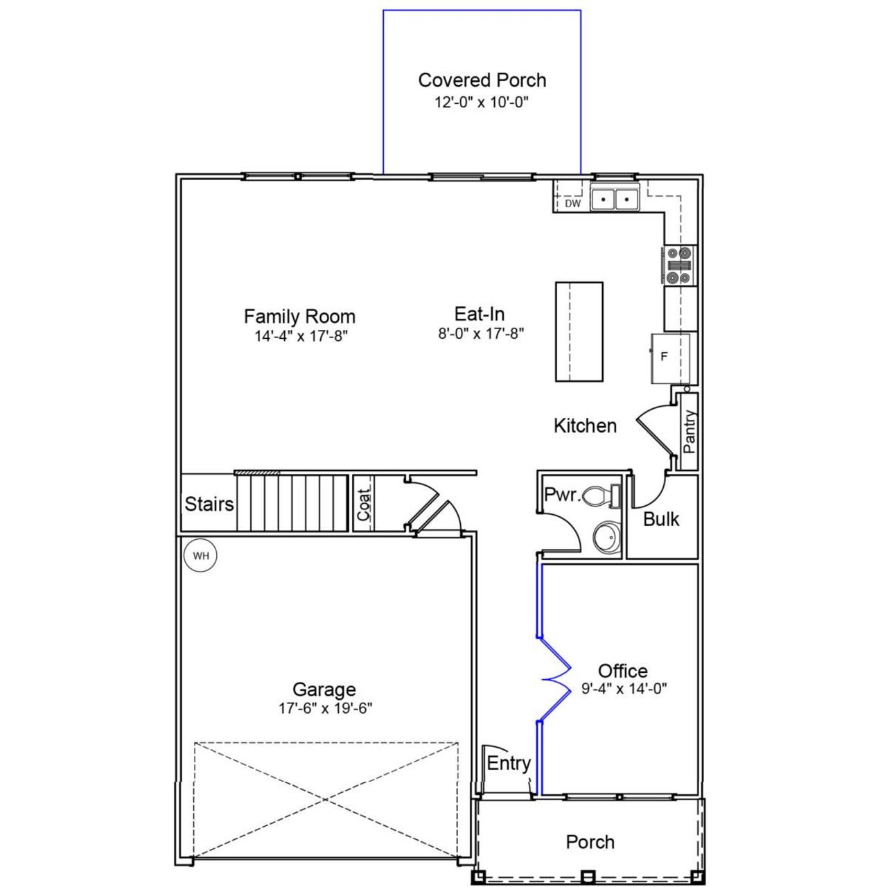 2D floor plan layout of this home in Six Oaks, Summerville, SC (Image 2).