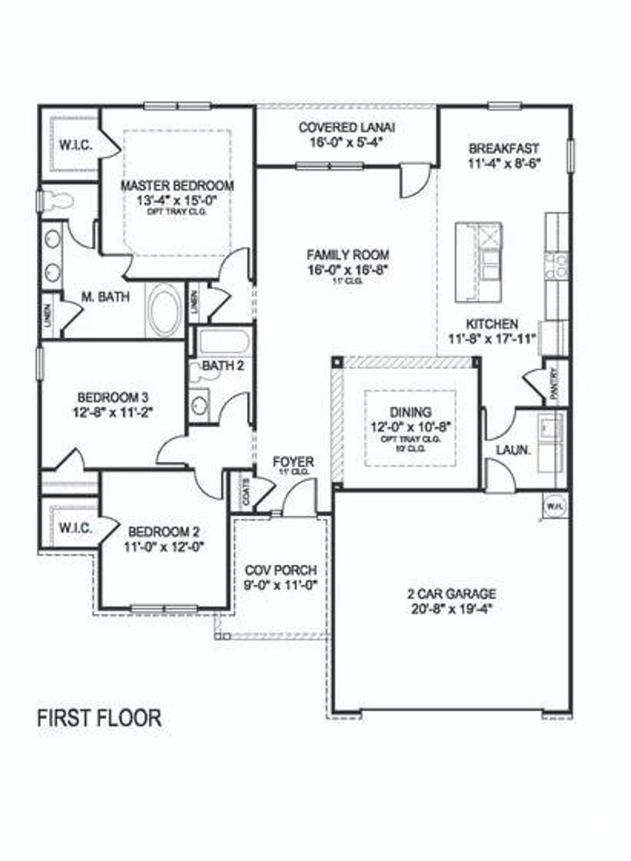 2D floor plan layout of this home in Kerns Ridge, Salisbury, NC (Image 2). 2D floor plan layout of this home in Kerns Ridge, Salisbury, NC (Image 2).