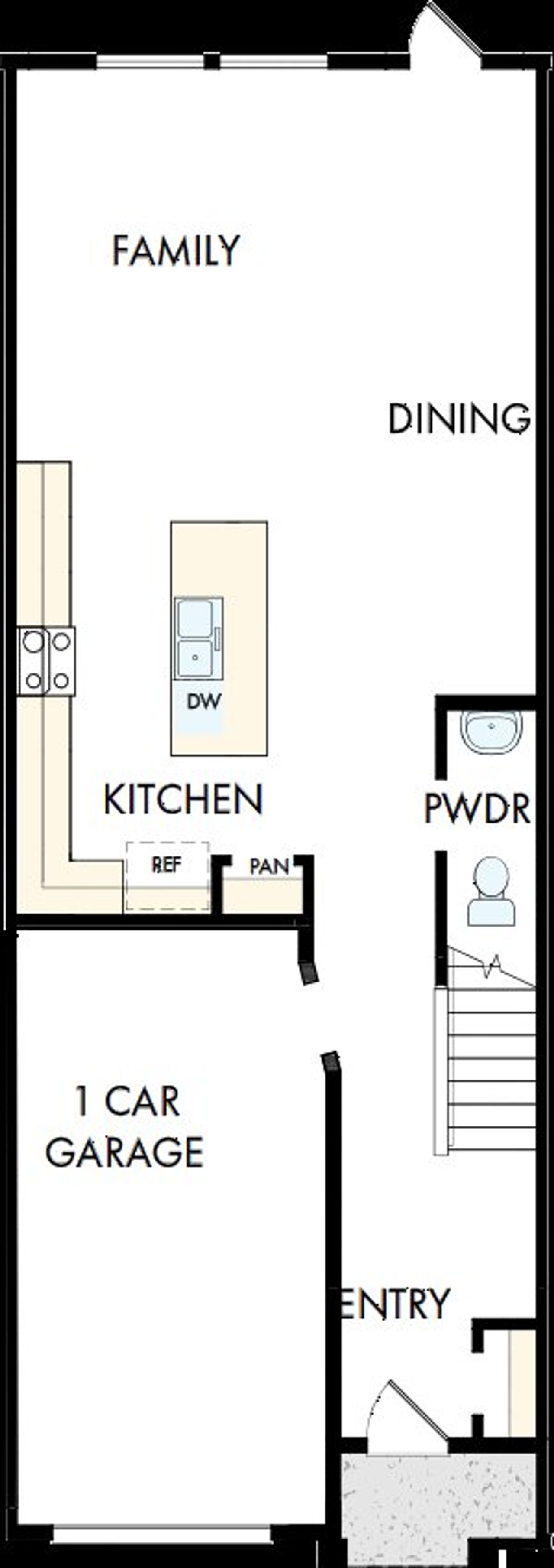2D floor plan layout of this home in Preserve at The Cays – The Harbor Series, Daytona Beach, FL (Image 2).