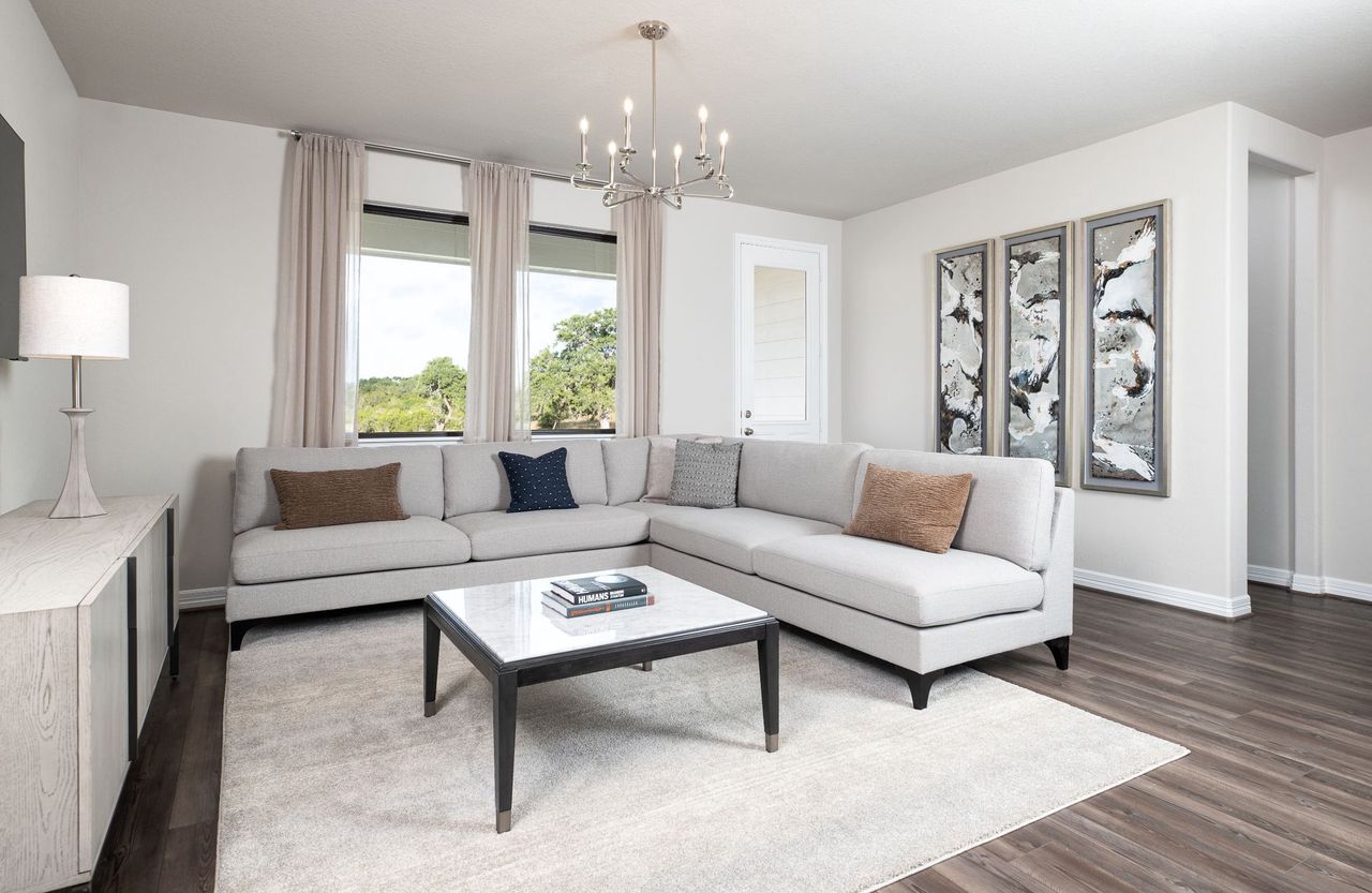 Representative furnished interior of a home built from the Hamilton by Ashton Woods in Oakwood Estates, Waller (Image 2). Representative furnished interior of a home built from the Hamilton by Ashton Woods in Oakwood Estates, Waller (Image 2).