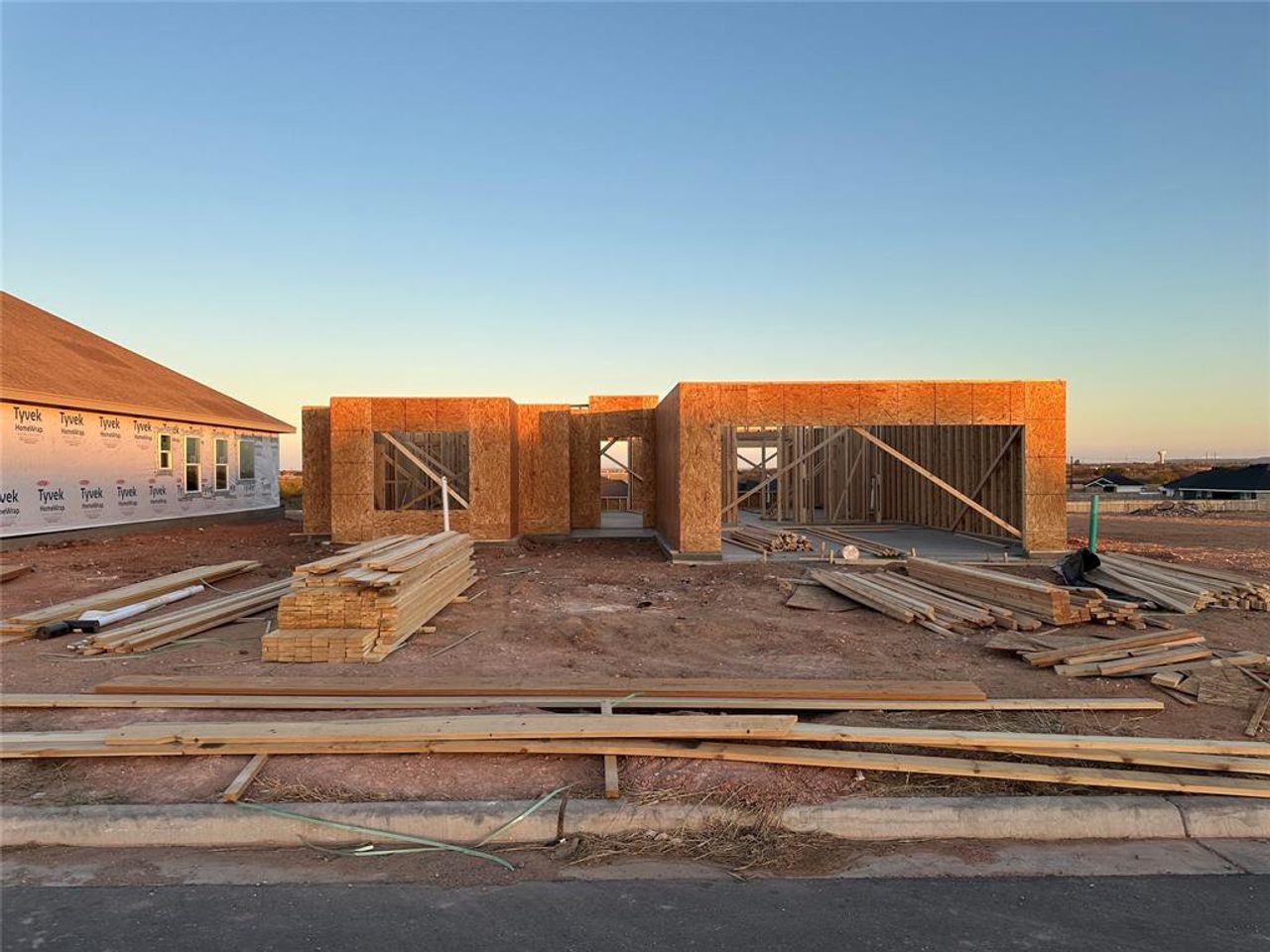 In-progress construction of a new home in , Abilene, TX (Image 2).